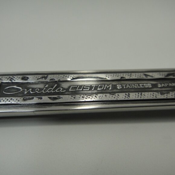 Oneida Custom Mediterranea Stainless Salad Serving Set Spoon Fork  MCM Box - Picture 5 of 11